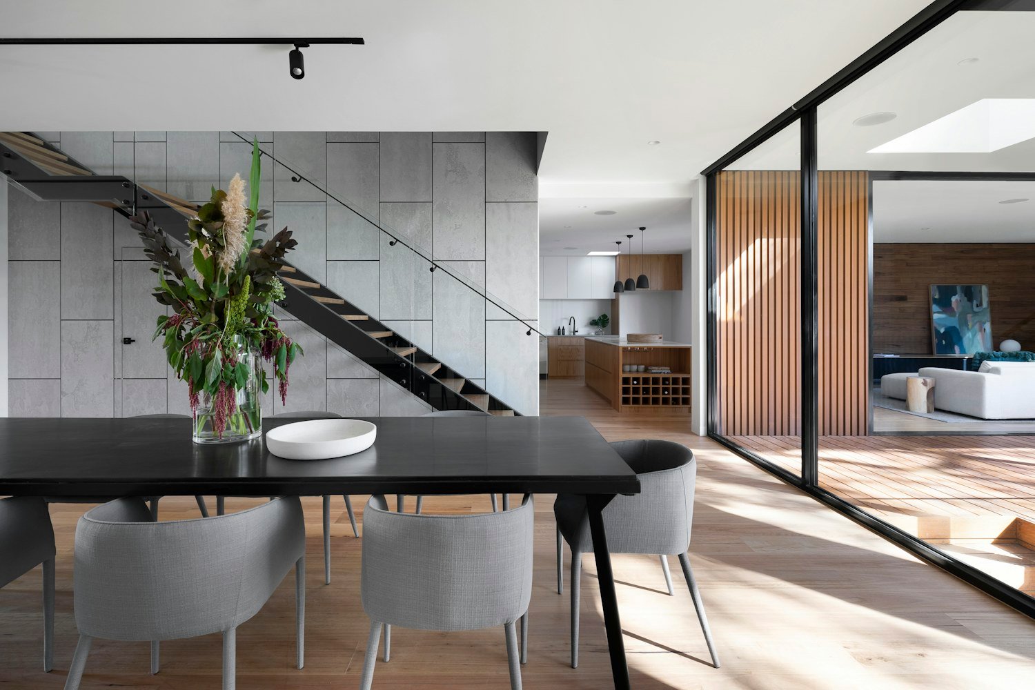 Detalle de interior moderno y perfilería